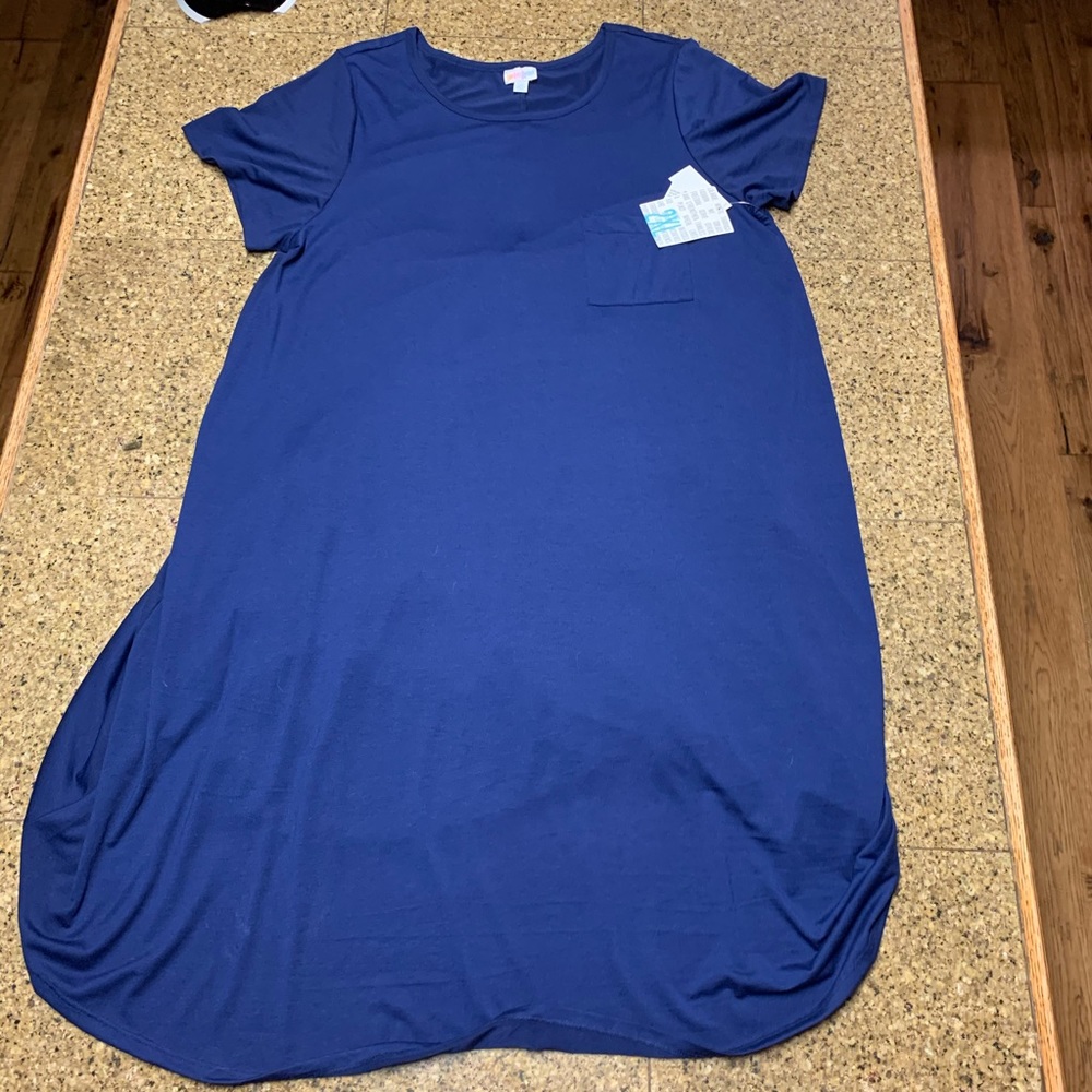 Indigo LuLaRoe Dress - 2XL Carly